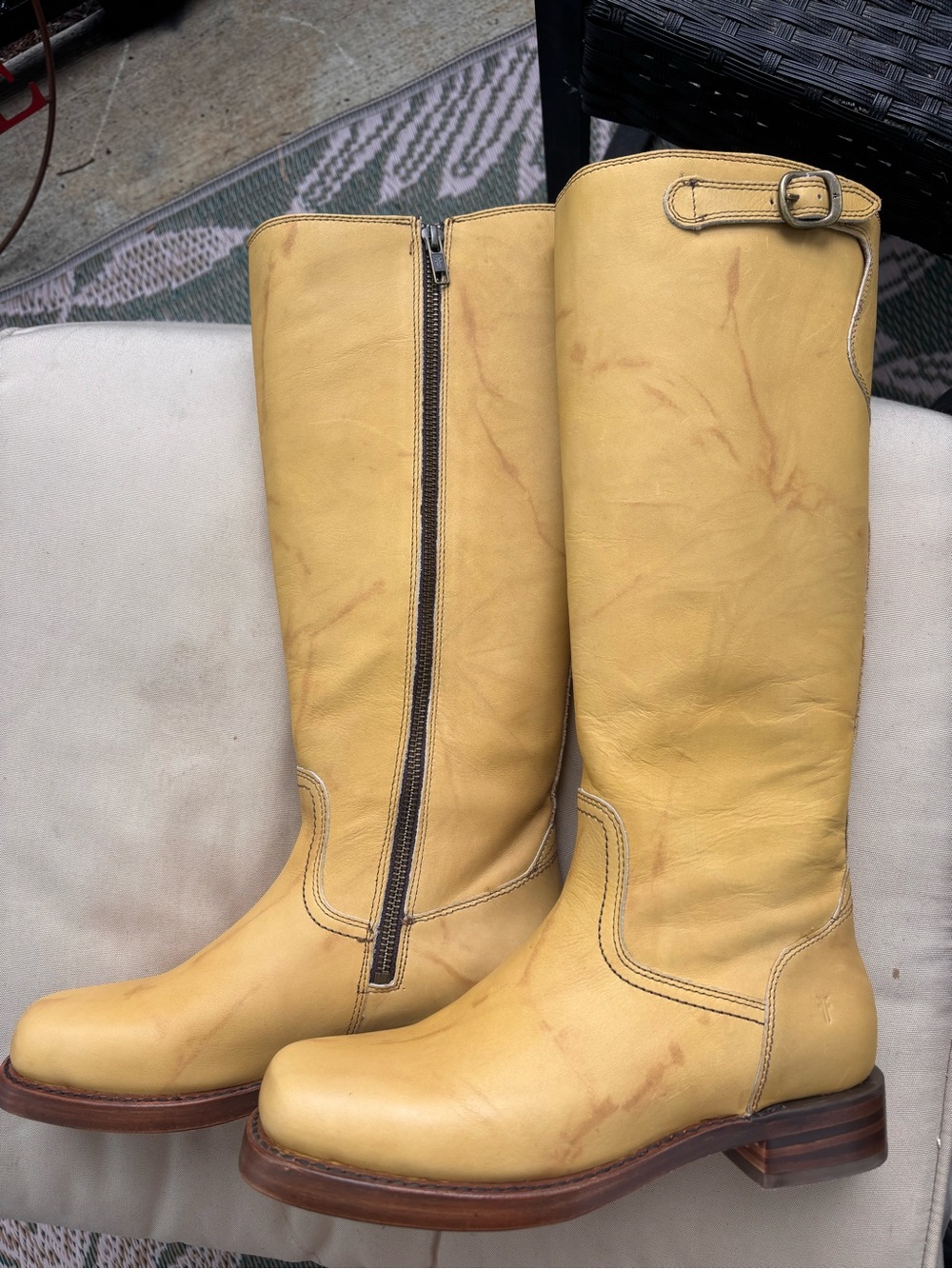 Frye Campus Low Heel Tall Riding Boots